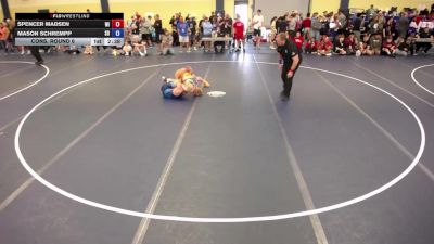 165 lbs Cons. Round 6 - Spencer Madsen, WI vs Mason Schrempp, SD