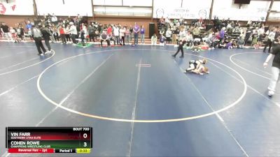 65 lbs Cons. Round 2 - Cohen Rowe, Champions Wrestling Club vs Vin Farr, Southern Utah Elite