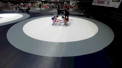 81 lbs Quarters - Charlotte DiFrancisco, RBWC (Rancho Bernardo Wrestling Club) vs Sabine Minkin, College Prep Wrestling Academy