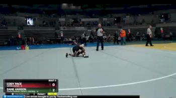 85 lbs Quarterfinals (8 Team) - Dane Hanson, Fulda/Murray County Central vs Cody Pace, Grand Rapids