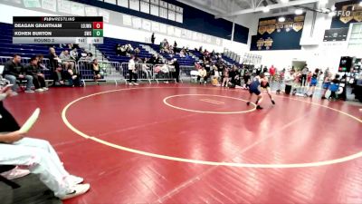 80-87 lbs Round 2 - Kohen Burton, Sting Wrestling Club vs Deagan Grantham, Lions Of Judah Wrestling Acade