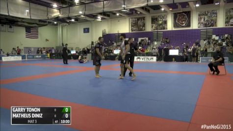 Garry Tonon vs Matheus Diniz 2015 IBJJF Pan No-Gi Open Class Final