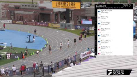 High School Boys' 800m, Finals 10