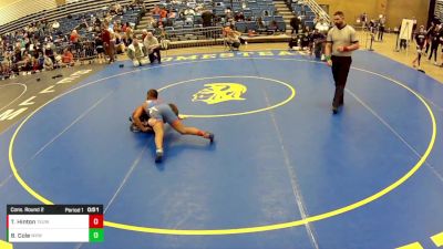 12U Boys - 108 lbs Cons. Round 2 - Terrel Hinton, Toss Em Up Wrestling Academy vs Brady Cole, Midwest Xtreme Wrestling