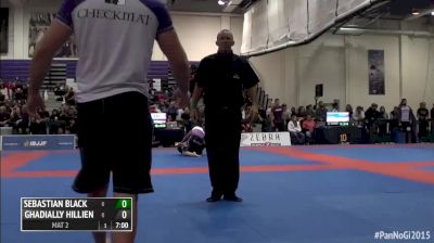 Sebastian Black vs Ghadially Hillien 2015 IBJJF Pan No-Gi Championships