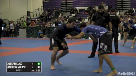 Joesph Lugo vs Andrew Wiltse IBJJF Pan No-Gi Championships