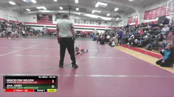 49-54 lbs Round 2 - Gracelynn Wilson, Lexington Youth Wrestling Club vs Ziva Jones, Buchanan County Wrestling Club