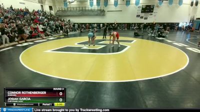 172-174 lbs Round 3 - Josiah Garcia, Cheyenne East vs Connor Rothenberger, Rawlins