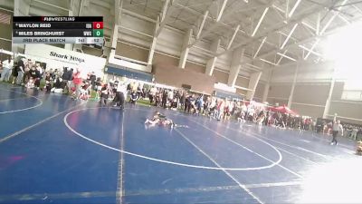 49 lbs 3rd Place Match - Miles Bringhurst, Westlake Wrestling Club vs Waylon Reid, Idaho