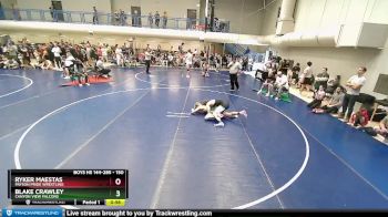 150 lbs Cons. Round 3 - Ryker Maestas, Payson Pride Wrestling vs Blake Crawley, Canyon View Falcons