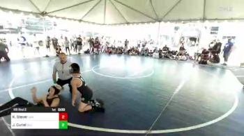 89 lbs Rr Rnd 2 - Kyler Stever, San Clemente YW vs JohnMatthew Curiel, Dog Pound WC