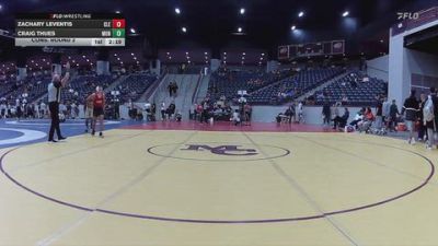 141 lbs Cons. Round 2 - Zachary Leventis, Cleary University vs Craig Thues, Montreat College