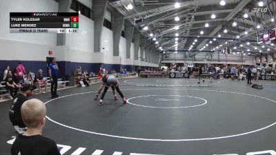 125 lbs Finals (2 Team) - Luke Mendez, North DeSoto Wrestling Academy vs Tyler Kolesar, Mat Mayhem