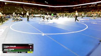 132 Class 2 lbs Champ. Round 1 - Tyson Fowler, Potosi vs Aiden Minor, Pleasant Hill