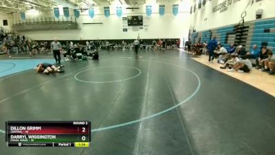 106 lbs Round 2 (3 Team) - Darryl Wiggington, Fossil Ridge vs Dillon Grimm, Central