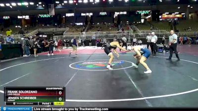 182 lbs Quarterfinal - Frank Solorzano, Lake Gibson vs Jensen Schreiber, Summit