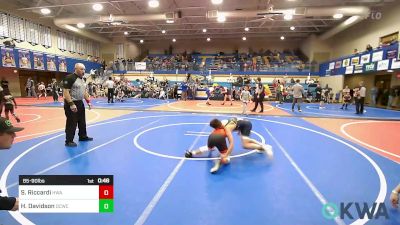 85-90 lbs Final - Saint Dominic Riccardi, HURRICANE WRESTLING ACADEMY vs Holden Davidson, Dark Cloud Wrestling Club