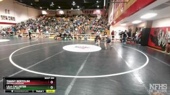 130 lbs Cons. Round 3 - Lila Callister, Mountain View vs Tawny Bertolini, Greybull/Riverside