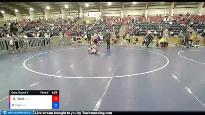 86 lbs Cons. Round 3 - Elliot Reed, Sky View Jr High vs Cooper Hurl, Charger Wrestling Club