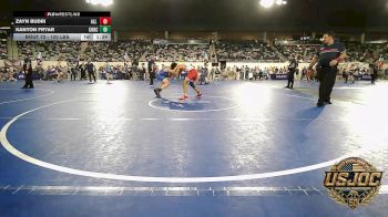 120 lbs Quarterfinal - Zayn Budri, All American Wrestling vs Kanyon Fryar, Choctaw Ironman Youth Wrestling
