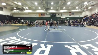 138 lbs Quarterfinal - Baharini Ali, Bainbridge vs Khristian Brant, Black Hills