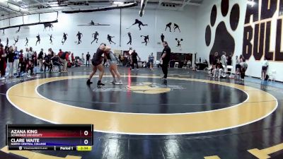 145B Semifinal - Azana King, Schreiner University vs Clare Waite, North Central College