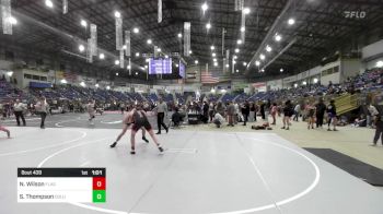 144 lbs Quarterfinal - Nolan Wilson, Flagstaff AZ vs Silas Thompson, Columbine