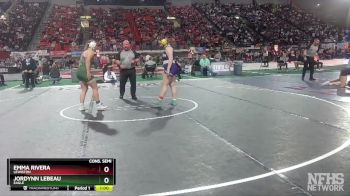 G 185 lbs Cons. Semi - Jordynn LeBeau, Eagle vs Emma Rivera, Lewiston