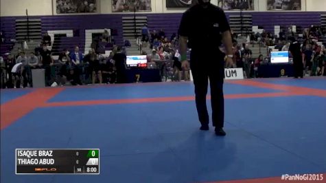 Isaque Bahiense vs Thiago Abud 2015 IBJJF Pan No-Gi Championships