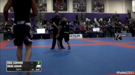 Erik Sommer vs Isaque Braz 2015 IBJJF Pan No-Gi Championships