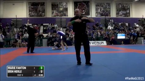 Marie Fanton vs Erin Herle 2015 IBJJF Pan No-Gi Championships