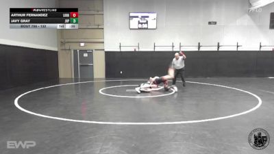 132 lbs Consolation 1st - Javy Gray, John H Pitman vs Arthur Fernandez, Los Banos