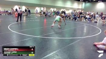160 lbs Round 1 (6 Team) - Dominic Lopez, Iowa Black vs Brady Campbell, Storm Wrestling