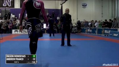 Mason Monsevais vs Andrew Franco 2015 IBJJF Pan No-Gi Championships