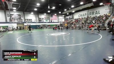 106 lbs Semifinal - Davis Shaposhnick, Great Oak vs Joshua Gonzalez, Murrieta Valley