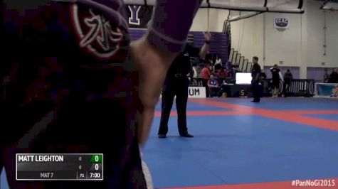 Matt Leighton vs Dante Leon 2015 IBJJF Pan No-Gi Championships