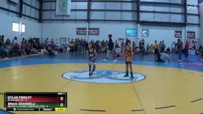 55 lbs Round 3 (4 Team) - Brian Grandelli, BELIEVE TO ACHIEVE WRESTLING CLUB vs Dylan Fridley, BLACKHAWK WC