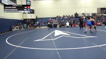 180 lbs 5th Place Match - Autumn Perez, Missouri Valley vs Natalie Gonzales, Westcliff