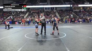 125 lbs Champ. Round 1 - Charlee Maxon, Sunflower Kids vs Lily Winnie, Junction City