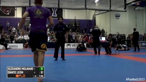 Alexandre Molinaro vs Dante Leon 2015 IBJJF Pan No-Gi Championships