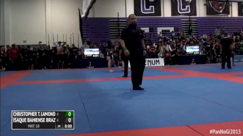 Christopher Lamond vs Isaque Braz 2015 IBJJF Pan No-Gi Championships