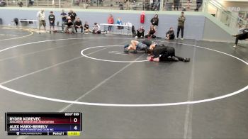 165 lbs 2nd Place Match - Ryder Korevec, Avalanche Wrestling Association vs Alex Marx-Beirely, Juneau Youth Wrestling Club Inc.