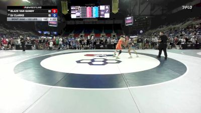 132 lbs Cons. Sub-quarters - Blaze Van Gundy, OH vs DJ Clarke, GA