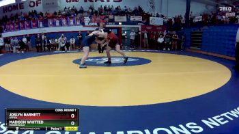 130 lbs Cons. Round 1 - Madison Whitted, Mooresville vs Joslyn Barnett, Attica