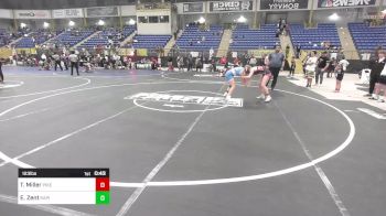 123 lbs Consi Of 4 - Teagan Miller, Pikes Peak Warriors vs Eliana Zent, Rapid City Extreme