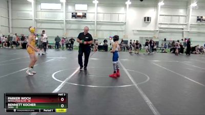 68-72 lbs Quarterfinal - Bennett Kocher, SHWA vs Parker Woch, Revolution Elite