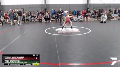 86 lbs Round 1 - Tommy `Gun` Baxter, Punisher Wrestling Company vs Trey Crowston, Thunder Mountain Wrestling Club