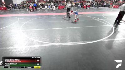 67 lbs Cons. Round 2 - Caleb Schmitz, Monroe Wrestling Club vs Mason Pack, Ringers