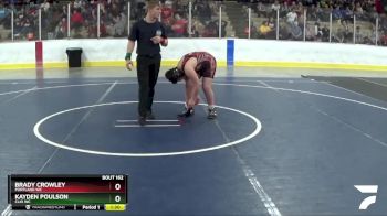 158 lbs Cons. Round 3 - Kayden Poulson, Clio WC vs Brady Crowley, Portland WC