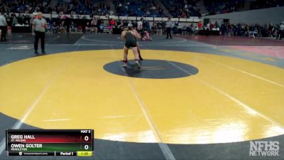 4A-132 lbs Quarterfinal - Greg Hall, St. Helens vs Owen Golter, Pendleton